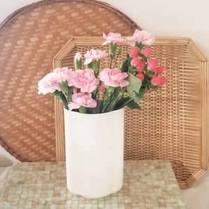 Vintage Japan Ceramic Bird Floral Vase